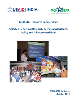 MCH-STAR Initiative Compendium