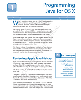 Programming Java for OS X