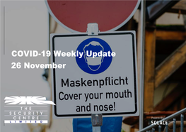 COVID-19 Weekly Update 26 November