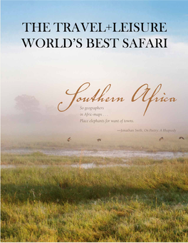 The Travel+Leisure World's Best Safari