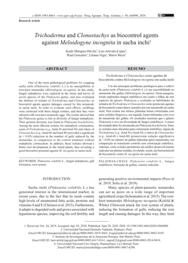 Meloidogyne Incognita in Sacha Inchi1
