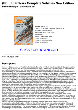 (PDF) Star Wars Complete Vehicles New Edition Pablo Hidalgo - Download Pdf