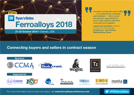 Ferroalloys 2018 Joseph (JC) Castellena, Stainless & Alloy Commodity Manager Omnisource – Non-Ferrous 21-23 October 2018 • Orlando, USA Stainless/Alloy Group