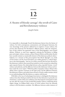 The Revolt of Cairo and Revolutionary Violence