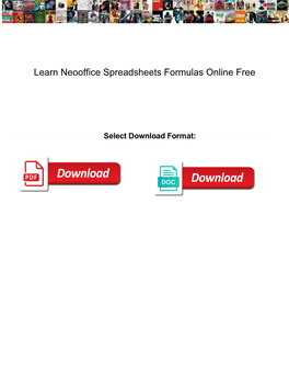 Learn Neooffice Spreadsheets Formulas Online Free