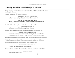 Harry Moseley: Numbering the Elements