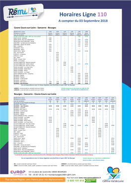 Horaire Ligne