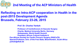 2Nd Meeting of the ACP Ministers of Health