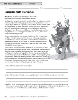 Enrichment: Hannibal