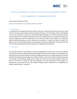 Surface Modification on Soda Lime and Alumina Silicate Glass Surfaces By