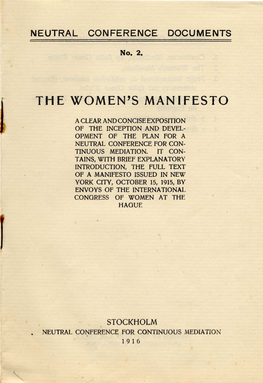 T.He Women's Manifesto