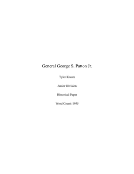 General George S. Patton Jr