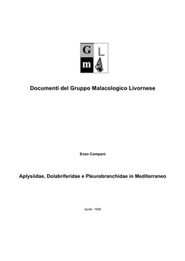 Documenti Del Gruppo Malacologico Livornese