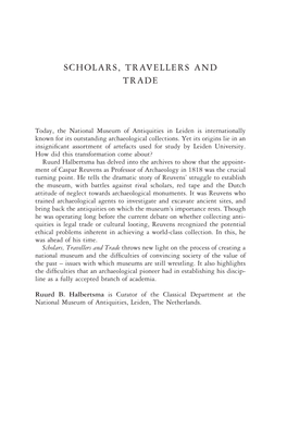 Scholars, Travellers and Trade