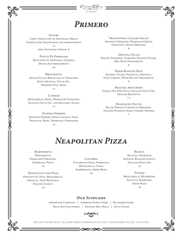 Primero Neapolitan Pizza