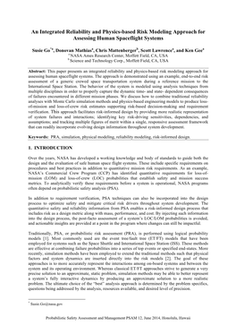 An Integrated Reliability and Physics-Based Risk Modeling Approach for Assessing Human Spaceflight Systems