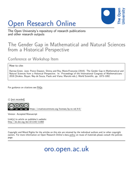 Open Research Online Oro.Open.Ac.Uk