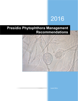 Presidio Phytophthora Management Recommendations