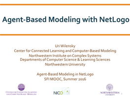 Agent-Based Modeling with Netlogo