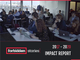 IMPACT REPORT a Word from the Founder and Director|