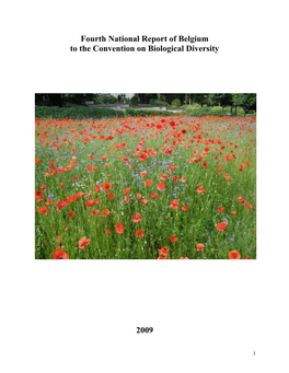 Fourth National Report of Belgium to the Convention on Biological Diversity