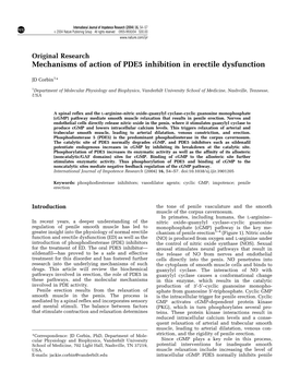 Mechanisms of Action of PDE5 Inhibition in Erectile Dysfunction