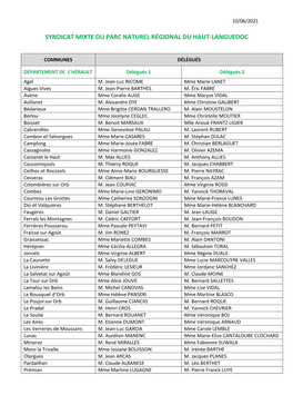 Délégués Des Communes