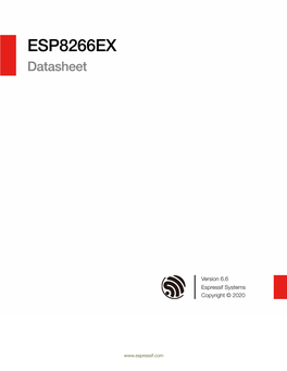 ESP8266EX Datasheet