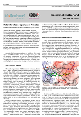 Platform for a Technological Leap in Antibiotics