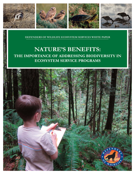 Nature's Benefits ESA