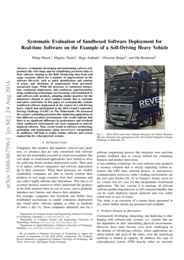 Systematic Evaluation of Sandboxed Software Deployment for Real-Time Software on the Example of a Self-Driving Heavy Vehicle
