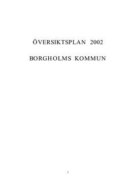 Översiktsplan 2002 Borgholms Kommun