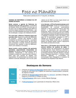 Foco No Planalto – Edi 023 2021