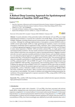 A Robust Deep Learning Approach for Spatiotemporal Estimation of Satellite AOD and PM2.5