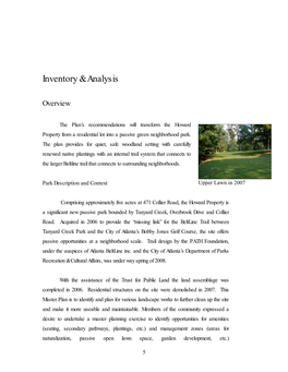 Inventory & Analysis