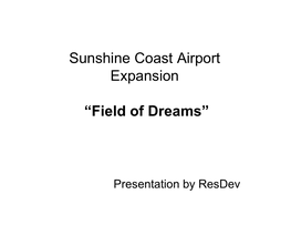Sunshine Coast Airport Expansion