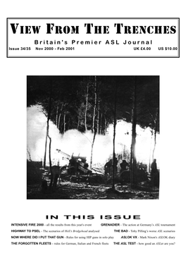 Britain's Premier ASL Journal Issue 34/35 Nov 2000 - Feb 2001 UK £4.00 US $10.00