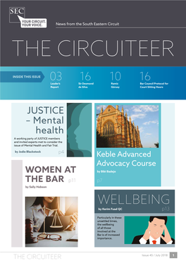 THE CIRCUITEER Issue 45 / July 2018 1 News from the South Eastern Circuit