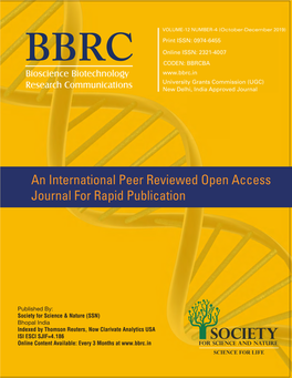 An International Peer Reviewed Open Access Journal for Rapid Publication