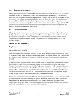 Potrero Hills Landfill EIR EDAW Solano County 4.2-1 Biological Resources Proposed Phase II Expansion Area