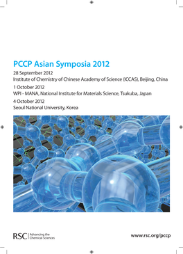 PCCP Asian Symposia 2012 Abstract