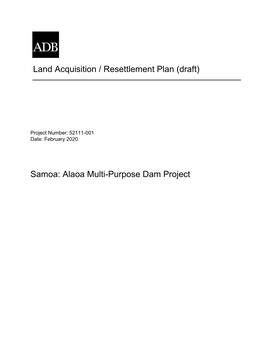 52111-001: Alaoa Multi-Purpose Dam Project