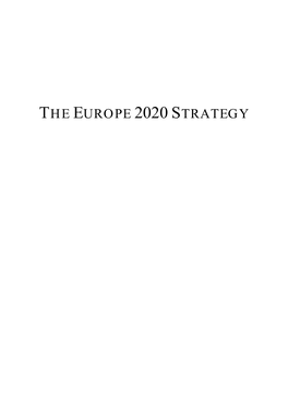 The Europe 2020 Strategy