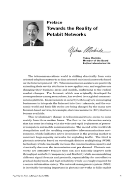 Preface Towards the Reality of Petabit Networks