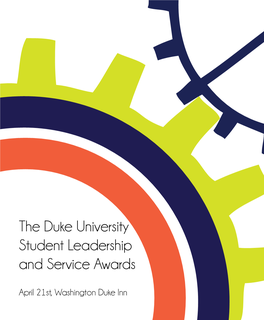 The Duke University Student Leadership and Service Awards