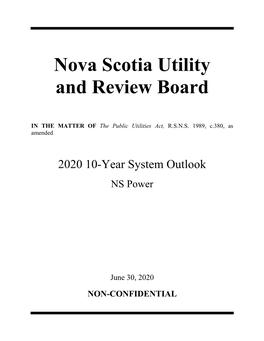 2020 10-Year System Outlook