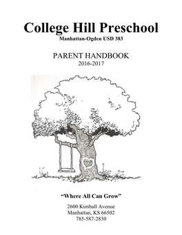 College Hill Preschool Manhattan-Ogden USD 383