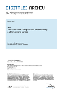 Synchronization of Capacitated Vehicle Routing Problem Among Periods