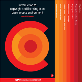 Introduction to Copyright and Licensing in an Open Access Environment