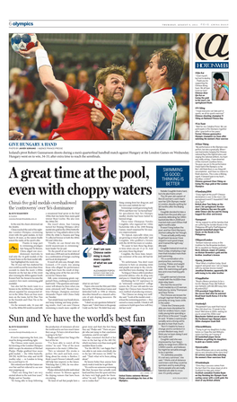 Olympics THURSDAY, AUGUST 9, 2012 CHINA DAILY